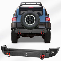 2007-2014 Toyota FJ Cruiser Rear Bumper with LED Lights & 2 4.75T D-Rings-5