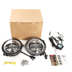9 Inch RGB Headlights for 2018- 2021 Wrangler JL2019-2021 Gladiator JT-3