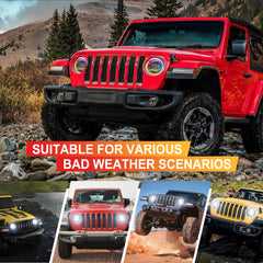 9 Inch RGB Headlights for 2018- 2021 Wrangler JL2019-2021 Gladiator JT-10