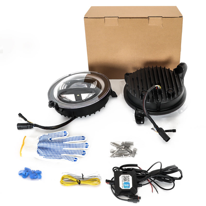 9 Inch RGB Headlights for 2019-2021 Gladiator JT2018- 2021 Wrangler JL-7