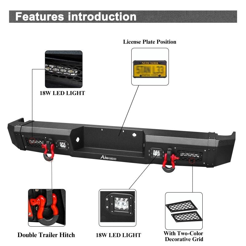 Black_Rear_Bumper_with_4_LED_lights_D-Rings_fits_2010-2014_FORD_F-150_SVT_Raptor-Details