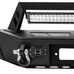 Compatible with 2009-2014 F150 Front Bumper with Winch Plate and LED Lights-5