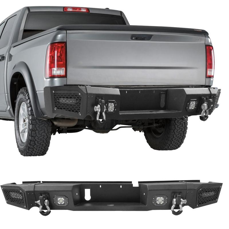 Customized RAM Rear Bumper with LED Lights & D-rings& Sensor Mounting Hole-2