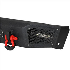Heavy-duty Steel Rear Bumper for 1997-2004 Ford F150 with D-Rings & LED Lights