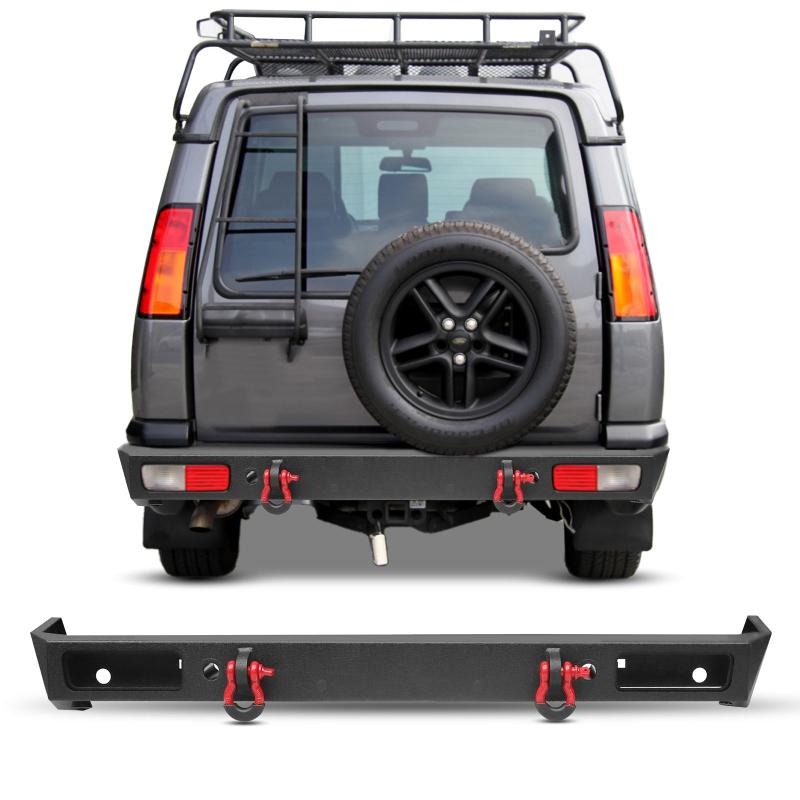 Fits for 1999-2004 Land Rover Discovery2 Steel Rear Bumper with D-Rings-1
