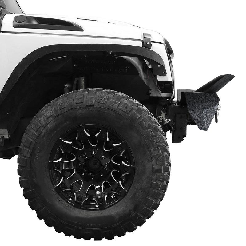 For 2007-2023 Jeep Wrangler JK/JL& Gladiator JT Steel Front Bumper with LED Lights&D-Rings-6