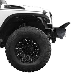 For 2007-2023 Jeep Wrangler JK/JL& Gladiator JT Steel Front Bumper with LED Lights&D-Rings-6