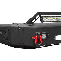 For 2017-2022 F250/F350/F450 Super Duty Front Bumper With Winch Plate & LED Spotlights-4