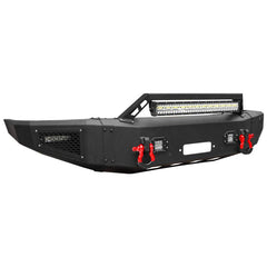 For 2017-2022 F250/F350/F450 Super Duty Front Bumper With Winch Plate & LED Spotlights-8