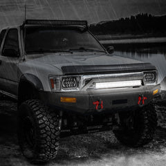 Front Bumper for 1989-1995 Toyota Pickup with D-Rings & Winch Plate & LED Lights-9