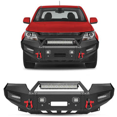 Front Bumper for 2015-2022 Chevy Colorado with Winch Plate & Sensor Holes & LED Lights-1