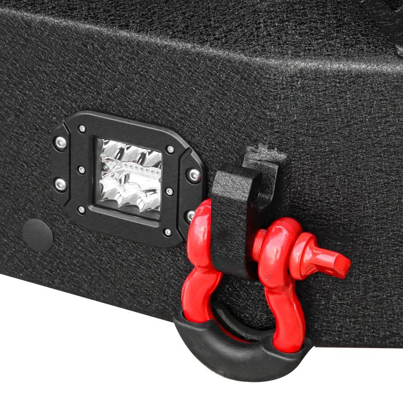 Front Bumper for 2019-2022 RAM 1500 Pickup with Winch Plate & LED Lights & Sensor holes-8