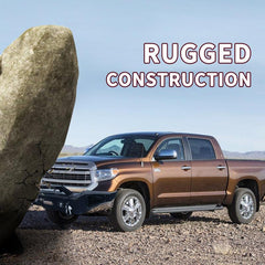 Front Bumper Fit for 2007-2013 Toyota Tundra with D-ring & Winch Plate & LED Lights-4