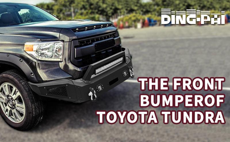 Front Bumper Fit for 2007-2013 Toyota Tundra with D-ring & Winch Plate & LED Lights-6