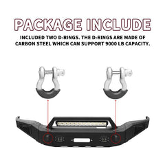 Front Bumper Fit for 2007-2013 Toyota Tundra with D-ring & Winch Plate & LED Lights-7