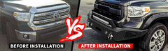 Front Bumper Fit for 2007-2013 Toyota Tundra with D-ring & Winch Plate & LED Lights-9