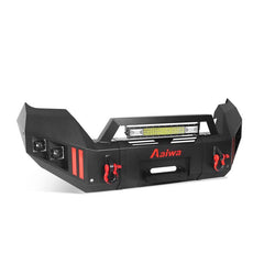 Front Bumper for 2016-2023 Toyota Tacoma with D-Rings & LED Lights & Winch Plate-7