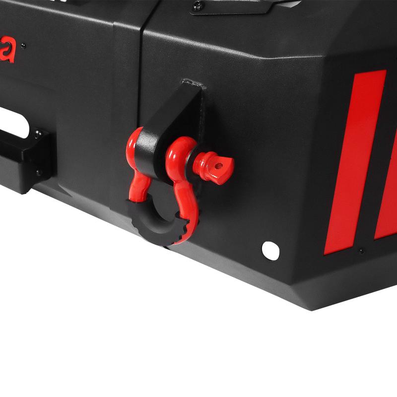 Front Bumper for 2016-2023 Toyota Tacoma with D-Rings & LED Lights & Winch Plate-8