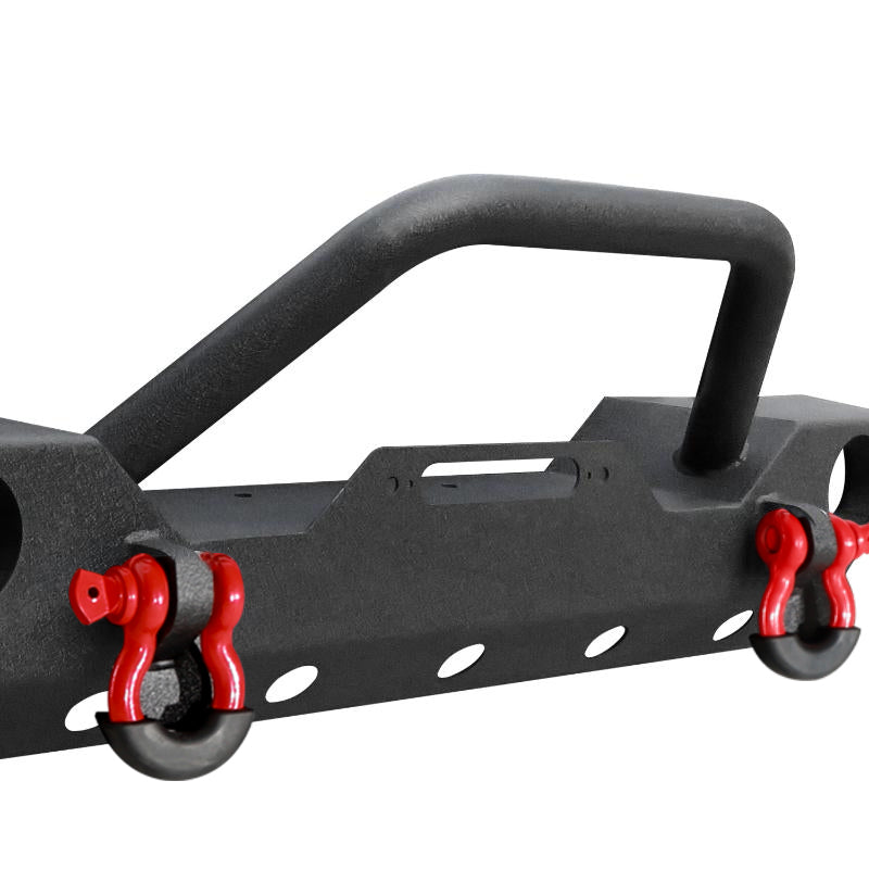 Front and Rear Bumper for 2007-2018 Jeep Wrangler JK and JKU with D-Rings & Fog Lights Holes-14