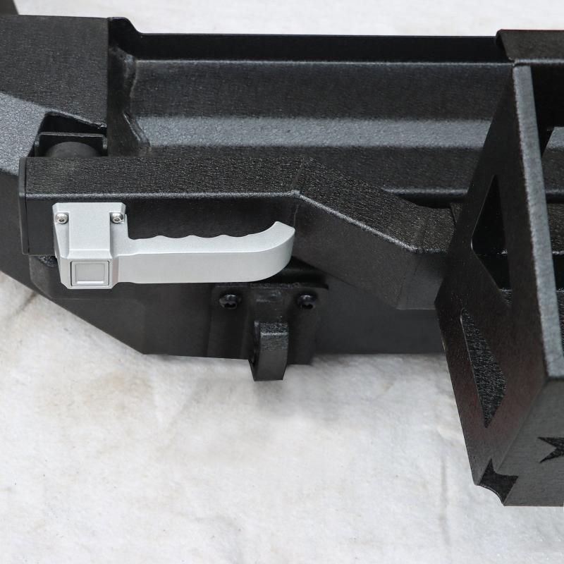 Front and Rear Bumper for 2015-2020 Toyota 4Runner with D-Rings & Winch Plate & LED Lights-06