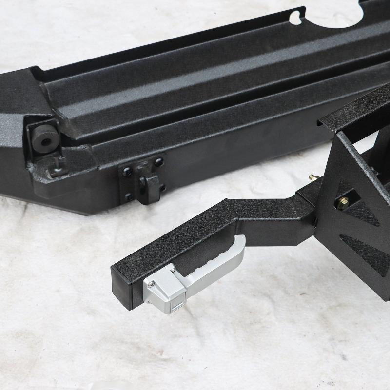 Front and Rear Bumper for 2015-2020 Toyota 4Runner with D-Rings & Winch Plate & LED Lights-07