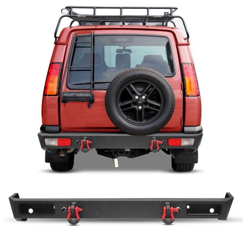 Front and Rear Bumper for 1999-2004 Land Rover Discovery2 with LED Lights & D-Rings & Sensor Holes-3
