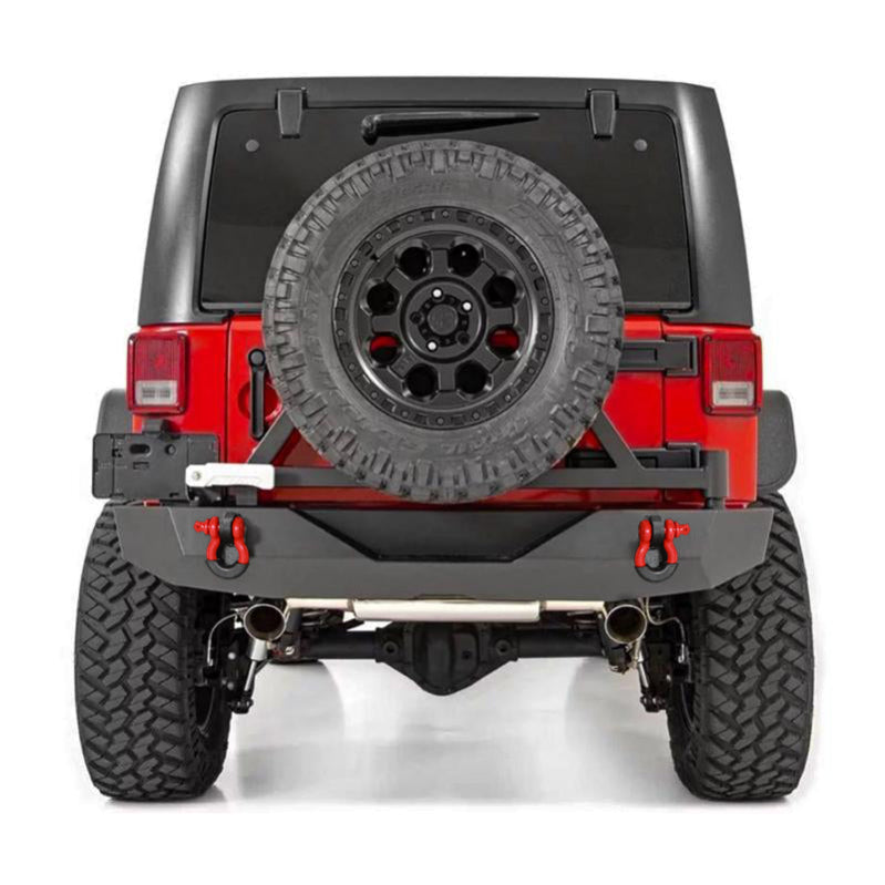 Front and Rear Bumper for 2007-2018 Jeep Wrangler JK and JKU with D-Rings & Fog Lights Holes-13