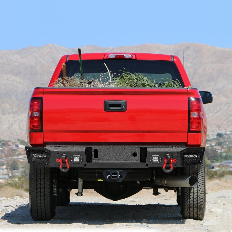 Front and Rear Bumper for 2015-2019 Chevy Silverado 2500丨3500 with Winch Plate and LED Lights-13