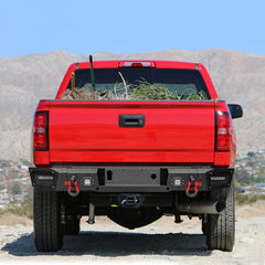 Front and Rear Bumper for 2015-2019 Chevy Silverado 2500丨3500 with Winch Plate and LED Lights-13