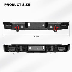 Front and Rear Bumper for 2015-2019 Chevy Silverado 2500丨3500 with Winch Plate and LED Lights-5