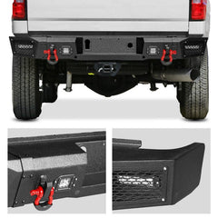 Front and Rear Bumper for 2015-2019 Chevy Silverado 2500丨3500 with Winch Plate and LED Lights-10