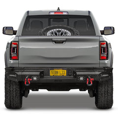 Front and Rear Bumper for 2019-2022 RAM 1500 Pickup with Winch Plate & LED Lights & Sensor Holes-10
