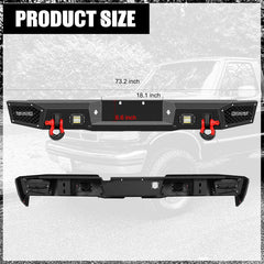 Heavy-dutySteelRearBumperfor1992-1997FordF150F250F350-3