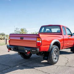 Heavy-duty Steel Rear Bumper for Toyota Tacoma 1995-2004 with LED Lights & D-Ring & Sensor Holes-2