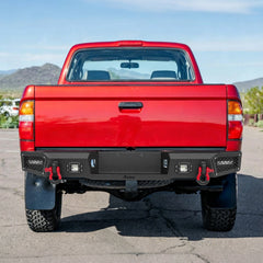 Heavy-duty Steel Rear Bumper for Toyota Tacoma 1995-2004 with LED Lights & D-Ring & Sensor Holes-9