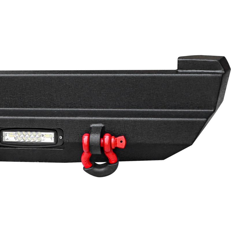 Rear Bumper for 1989-2001 Jeep Cherokee with LED Lights & D-Rings-5