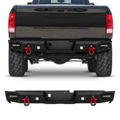 Rear Bumper for 2003-2009 RAM 2500丨3500 with LED lights & D-Rings & Sensor Holes-1