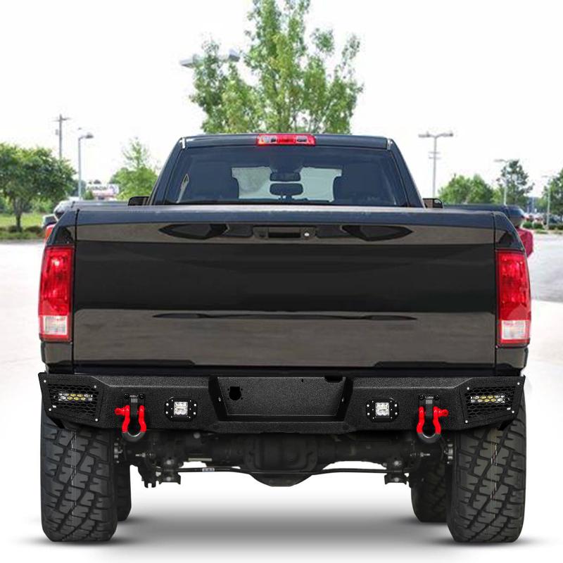 Rear Bumper for 2003-2009 RAM 2500丨3500 with LED lights & D-Rings & Sensor Holes-6
