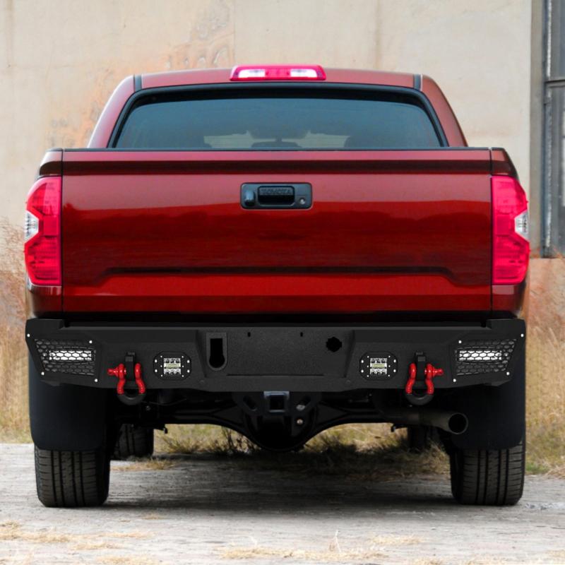 Rear Bumper for 2015-2022 Chevy Colorado with Sensor Holes & D-Rings & LED Lights-6