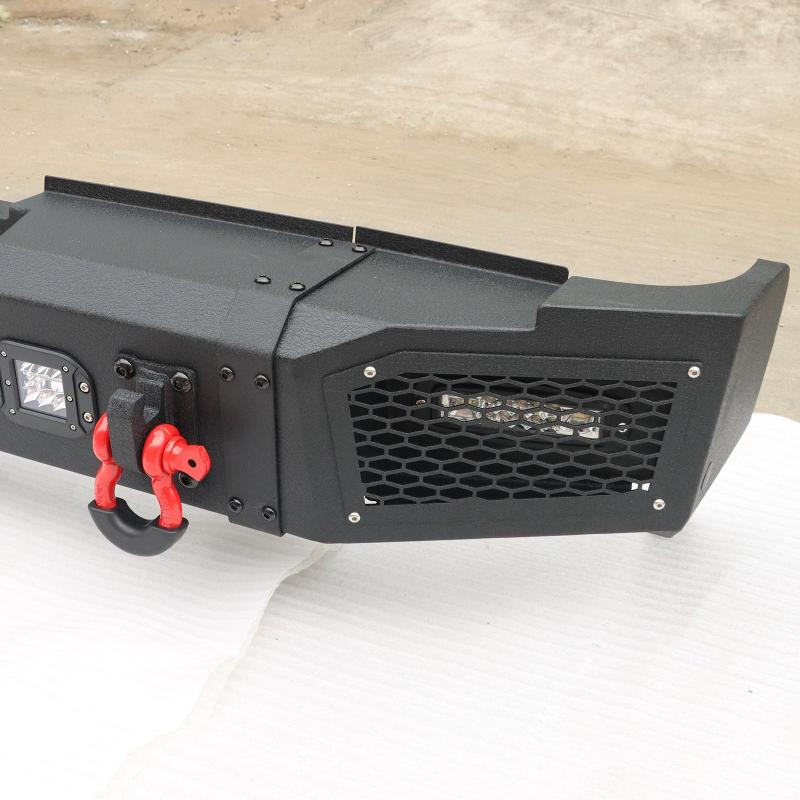 Rear Bumper for 2019-2022 RAM 2500丨3500 with LED lights & D-Rings & Sensor Holes-5