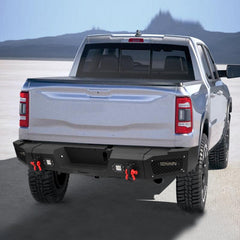 Rear Bumper for 2019-2022 RAM 2500丨3500 with LED lights & D-Rings & Sensor Holes-6