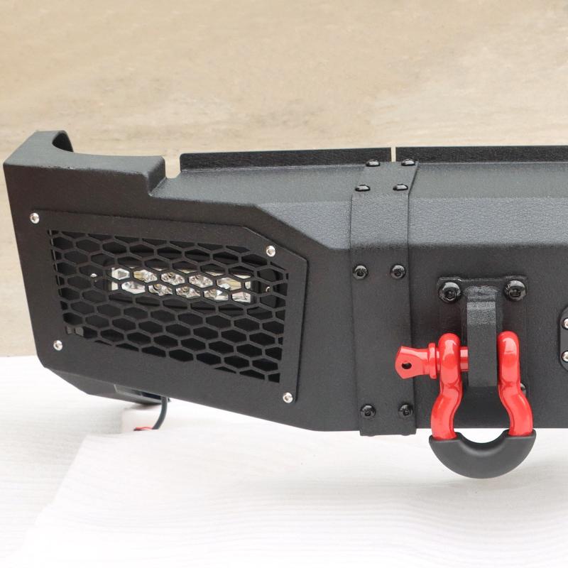 Rear Bumper for 2019-2022 RAM 2500丨3500 with LED lights & D-Rings & Sensor Holes-8