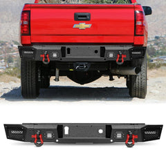Rear Bumper Compatible with 2015-2019 Chevy Silverado 2500丨3500 / GMC Sierra 2500丨3500-1