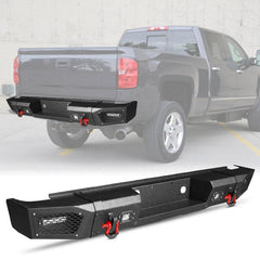 Rear Bumper Compatible with 2015-2019 Chevy Silverado 2500丨3500 / GMC Sierra 2500丨3500-4