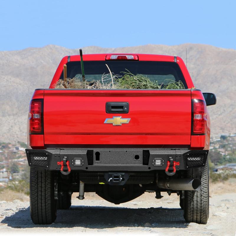 Rear Bumper Compatible with 2015-2019 Chevy Silverado 2500丨3500 / GMC Sierra 2500丨3500-6