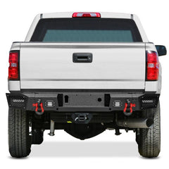 Rear Bumper Compatible with 2015-2019 Chevy Silverado 2500丨3500 / GMC Sierra 2500丨3500-7