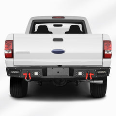 Rear Bumper with LED Light & D-Rings &Sensor Mounting Hole Compatible with 1993-2011 Ford Ranger-7