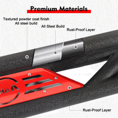 Steel Side Steps for 2007-2018 Wrangler JK 2-Door-5