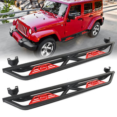 Steel Side Steps for 2007-2018 Wrangler JK 4 Doors-1