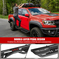 Steel Side Steps for 2015-2025 Chevy Colorado/GMC Canyon 2015-2025 Crew Cab-8
